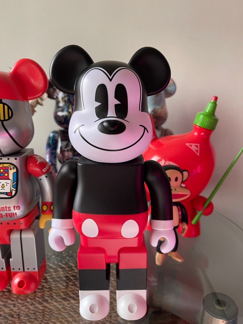Bearbrick Mickey Mouse and Devil Robot - bear brick bape supreme