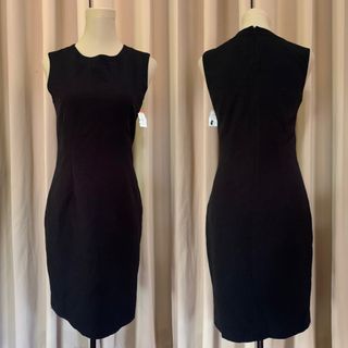 S-M: Black Office Dress
