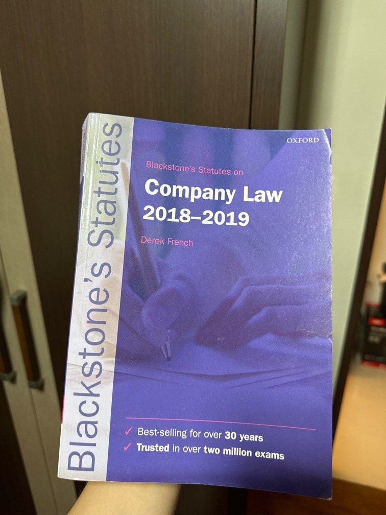 Blackstone's Statutes Company Law 20182019, Hobbies & Toys, Books