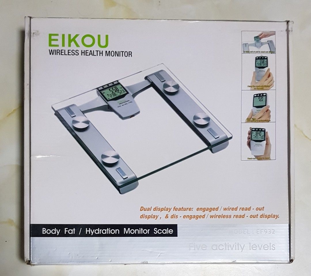 Body Fat / Hydration monitor scale, Health & Nutrition, Health Monitors
