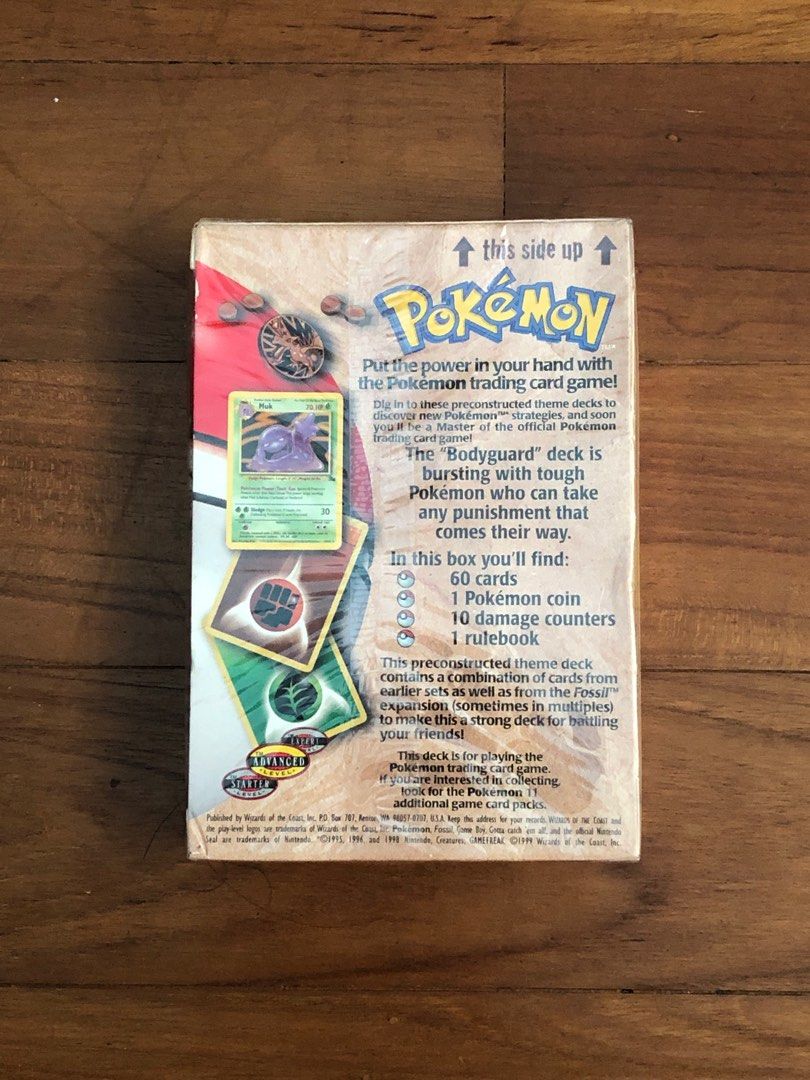 Bodyguard Fossil Theme Deck Pokemon Cards, Hobbies & Toys, Toys & Games