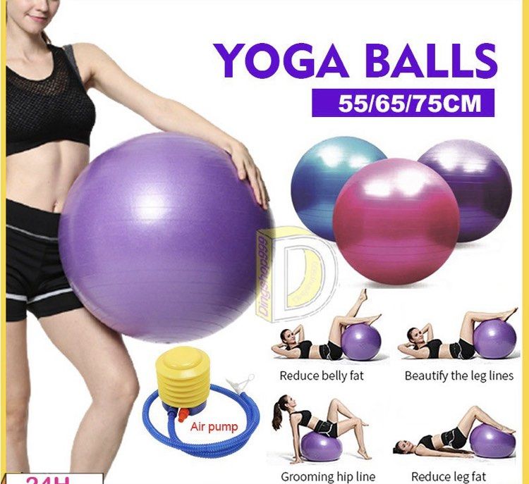 Brand new 65cm purple gym ball