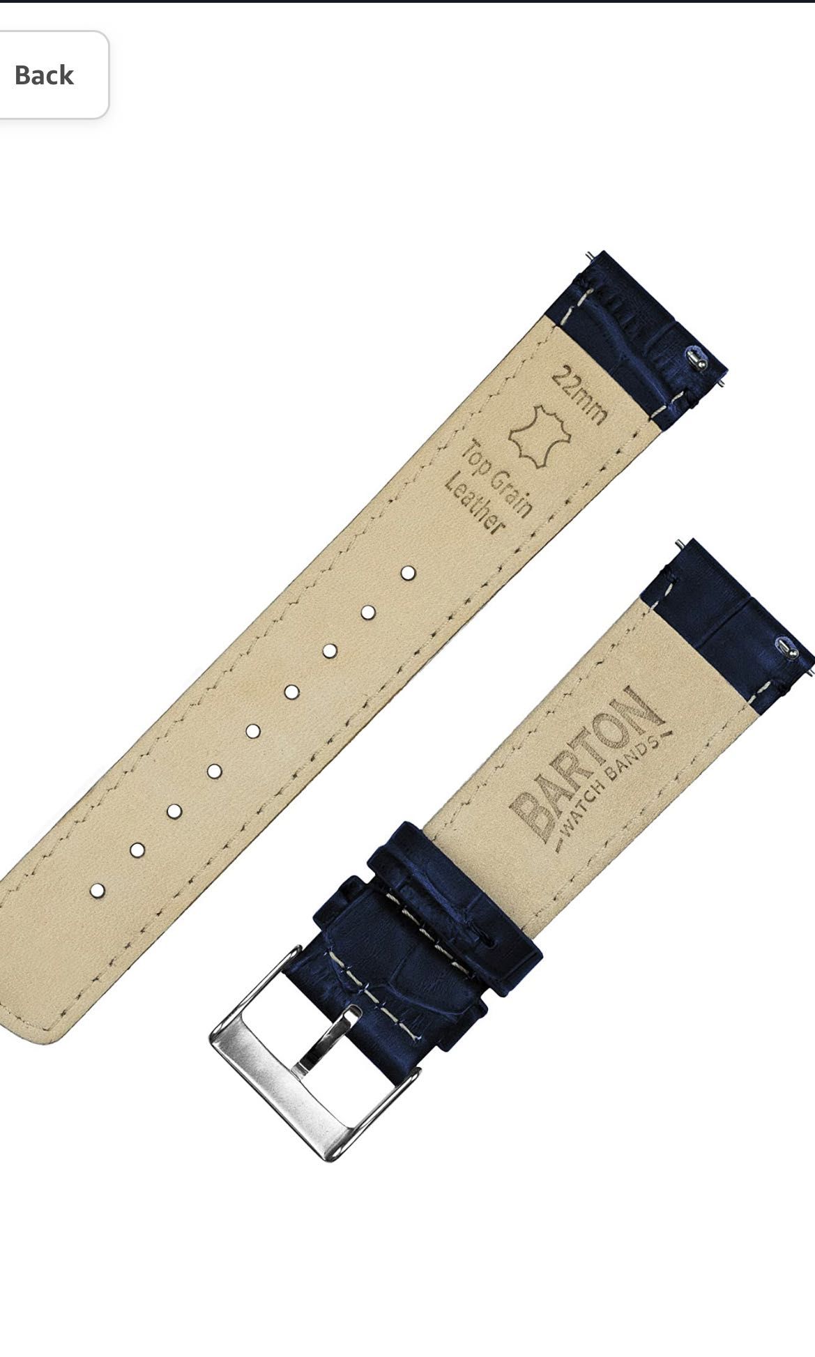 Alligator grain hot sale watch strap