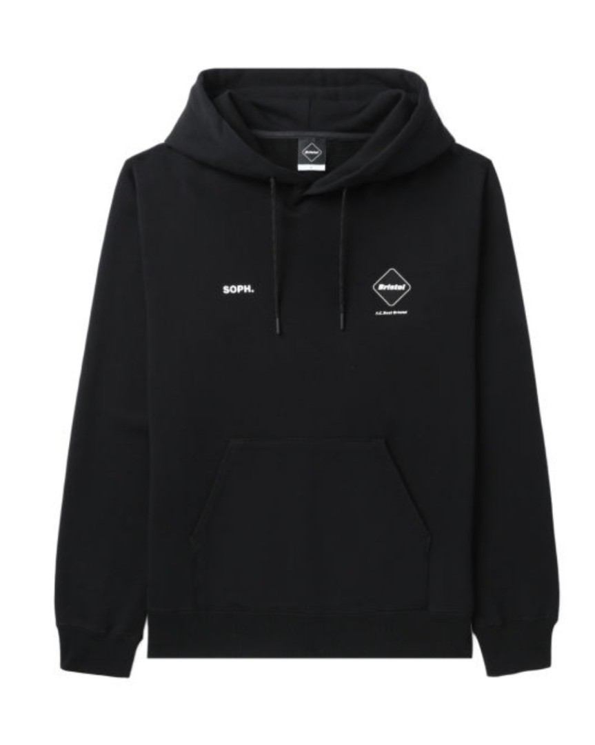 Bristol soph FC real hoodie 黑色有帽衛衣, 男裝, 上身及套裝, 衛衣
