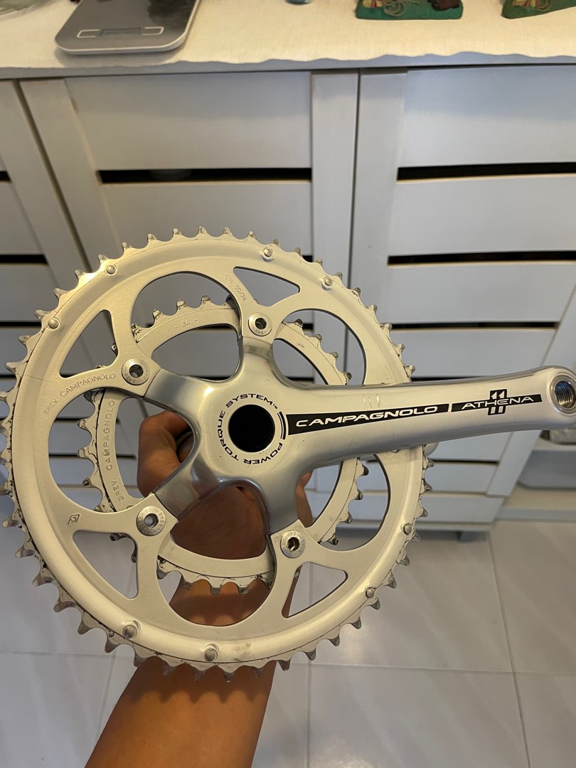 Campagnolo athena crankset silver discount