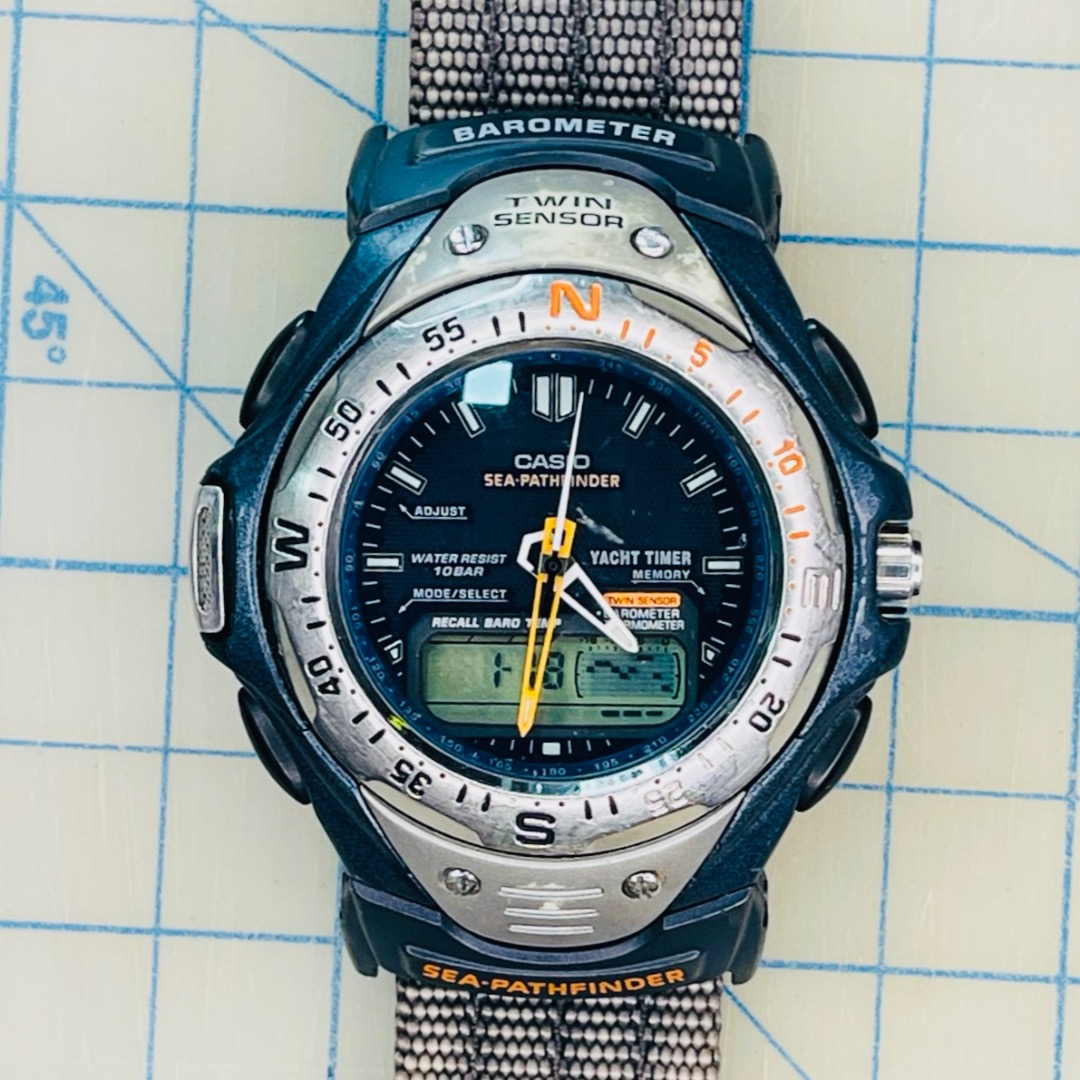 Casio sea pathfinder watch clearance