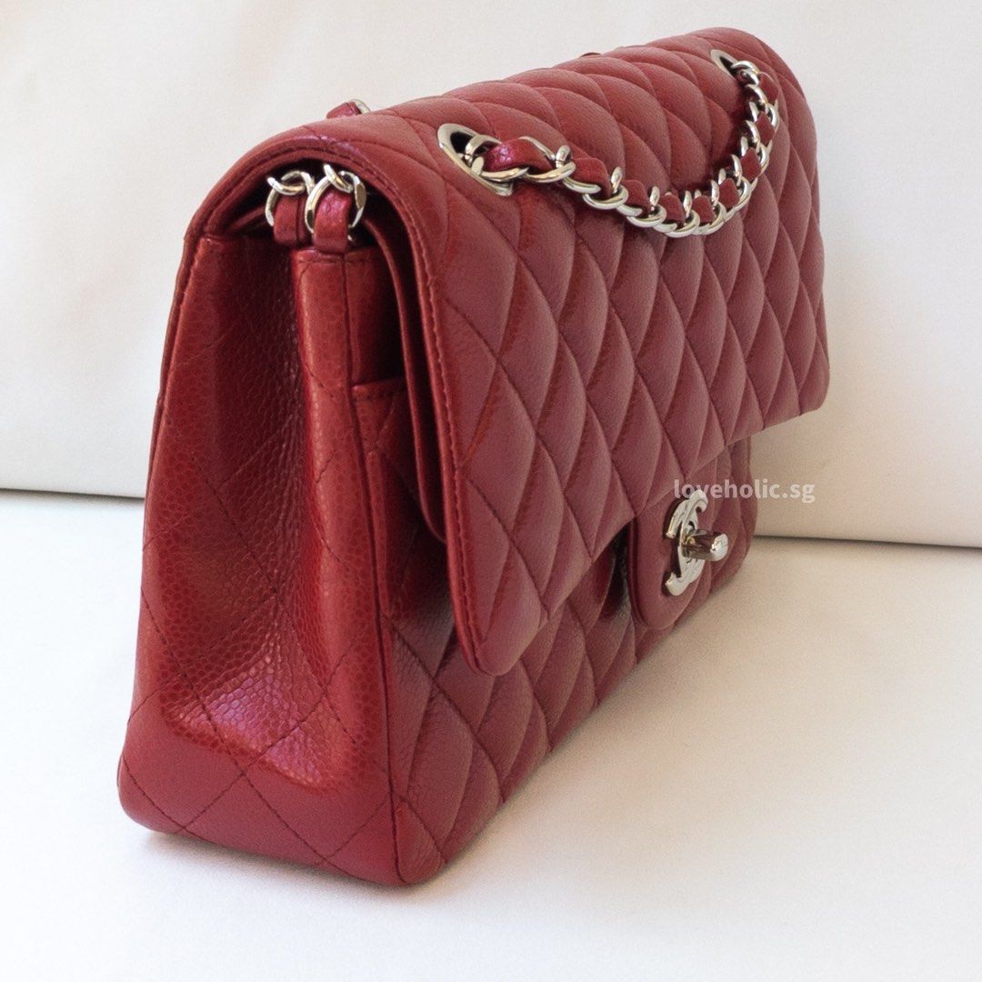 Chanel 12a discount red caviar