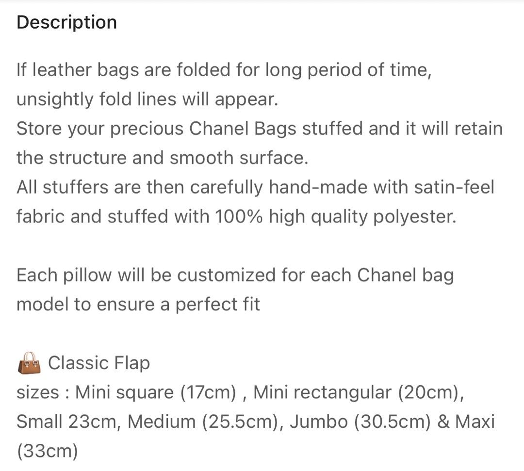 Satin Pillow Luxury Bag Shaper in Burgundy For Classic and 2.55 Medium Flap,  Classic and 2.55 Jumbo Flap and Classic and 2.55 Maxi Jumbo Flap Closure  Shoulder Bags