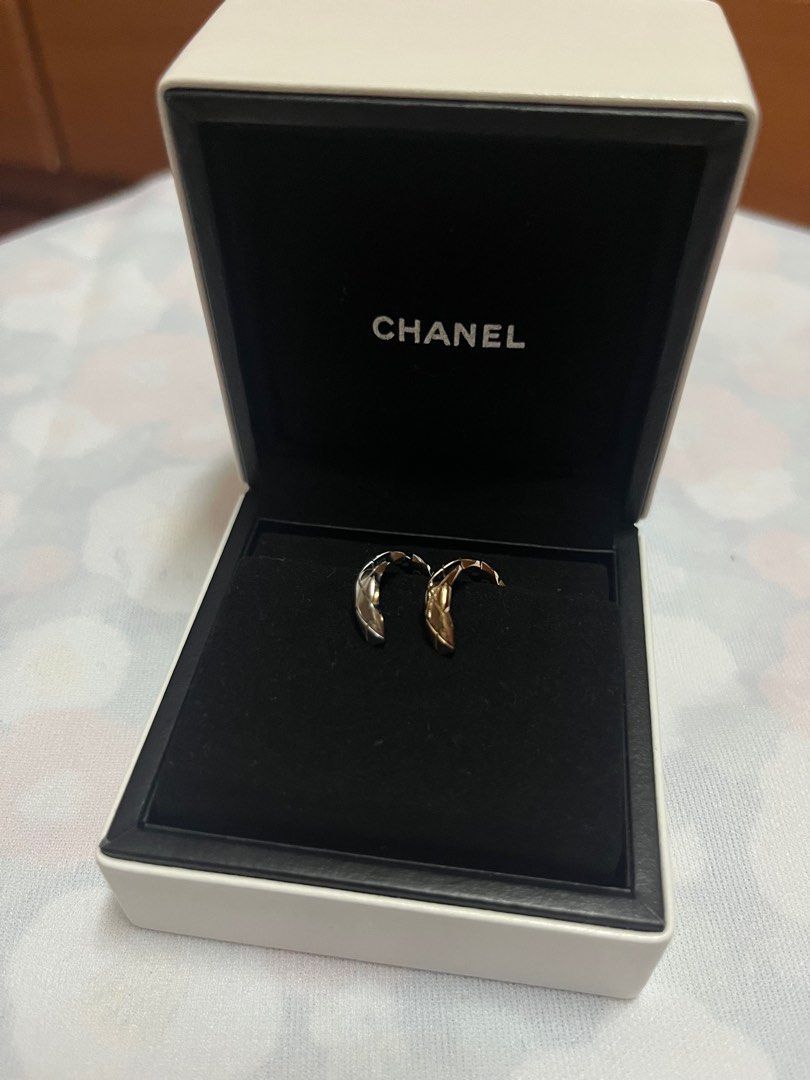 Chanel coco crush earrings ear cuff 耳環耳夾, 名牌, 飾物及配件