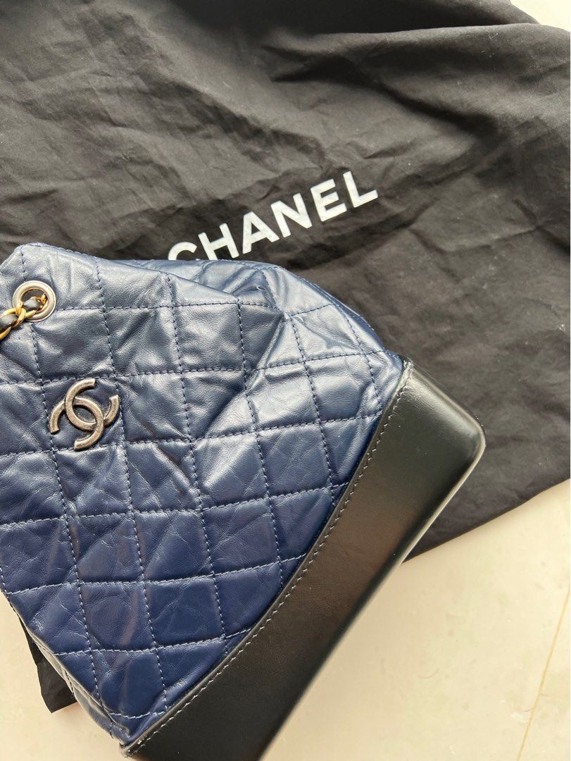 Chanel chael gabrielle backpack Light blue Leather ref.618877