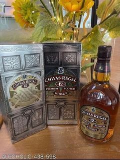 Chivas Regal 12 Years Premium Scotch Whisky Original Produce of Scotland 1Litre 40%vol SKU: ALCOHOLIC-548-598 (X2 Stock)
