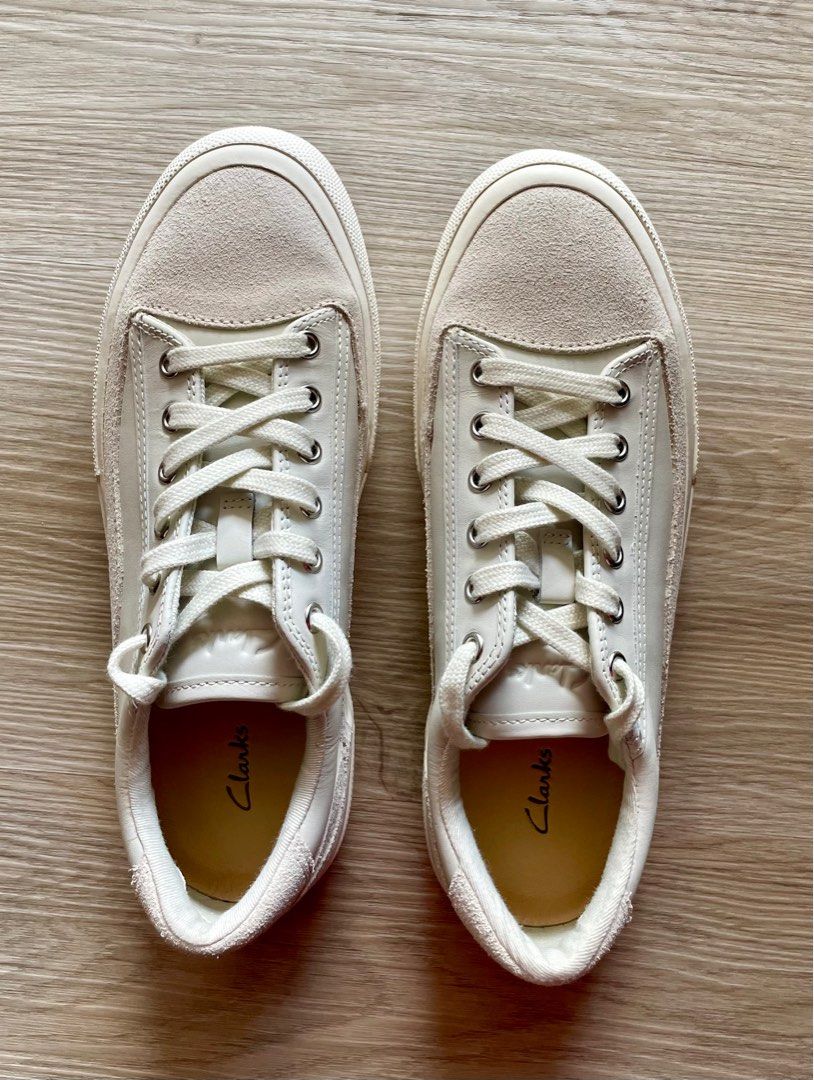 Clarks cream top shoes
