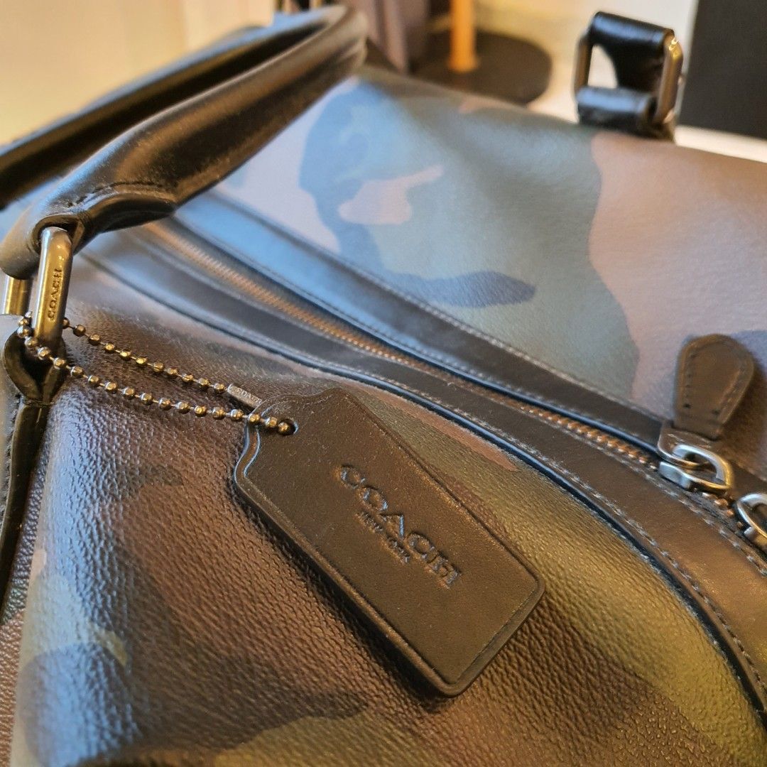 Coach Camouflage Mens Duffle, Men's Fashion, Bags, Sling Bags on Carousell