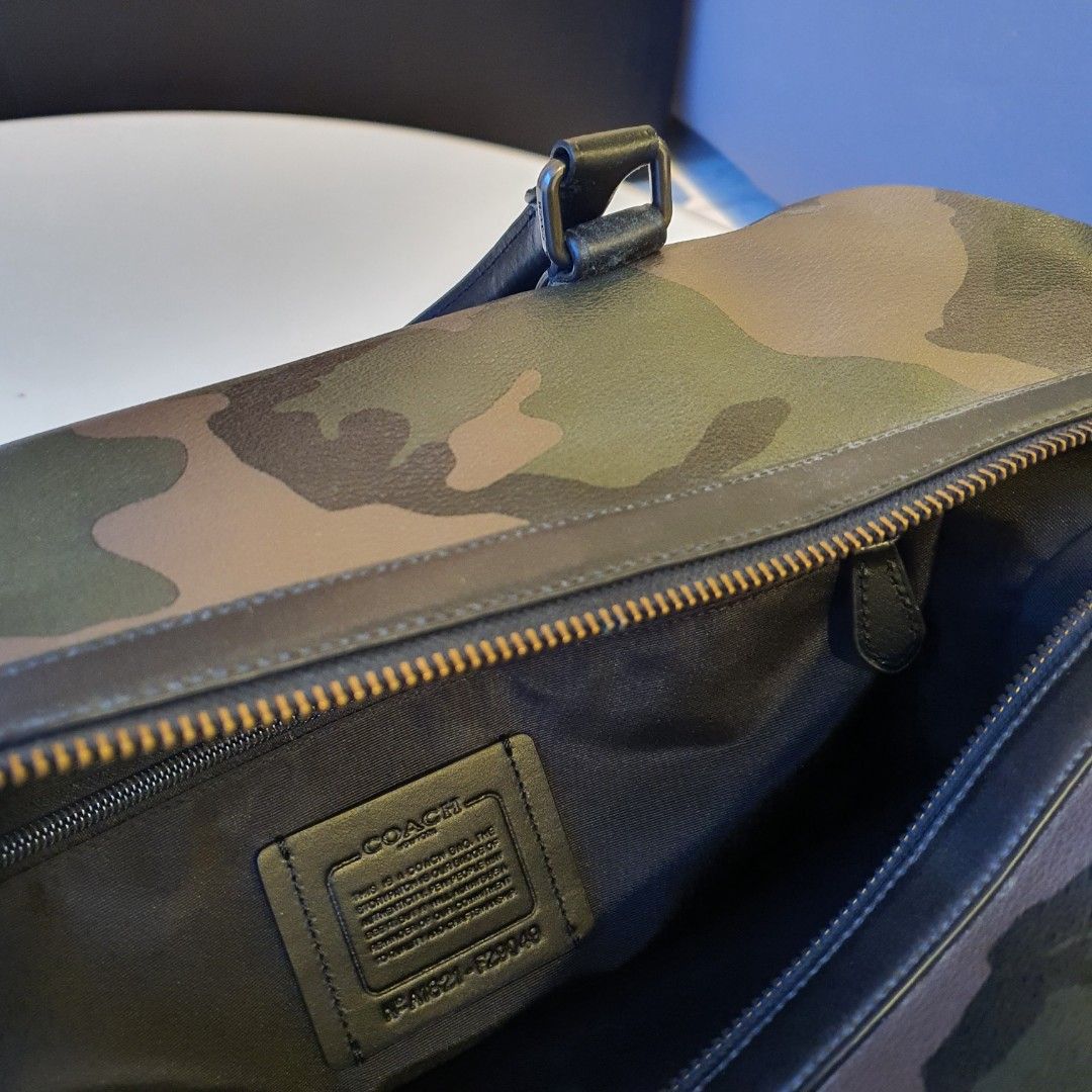 Coach Camouflage Mens Duffle, Men's Fashion, Bags, Sling Bags on Carousell