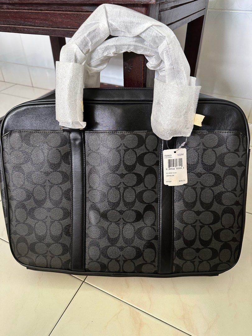 Coach Laptop bag, Luxury, Bags & Wallets on Carousell