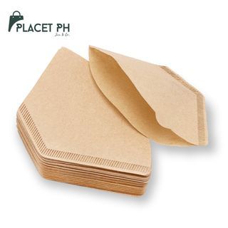 02 & 04 Coffee Filter Paper, Disposable Unbleached Conical Filter 100 sheets for Pour Over & Electric Coffee Maker