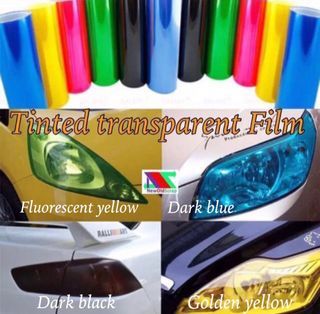 Color Headlight film, self adhesive, stretchable, waterproof