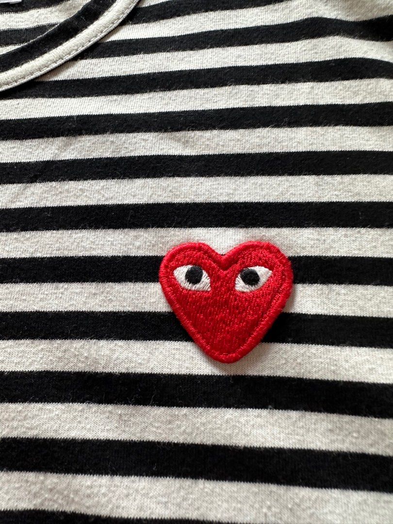 Commes des garcons CDG love stripes short sleeve T shirt hype
