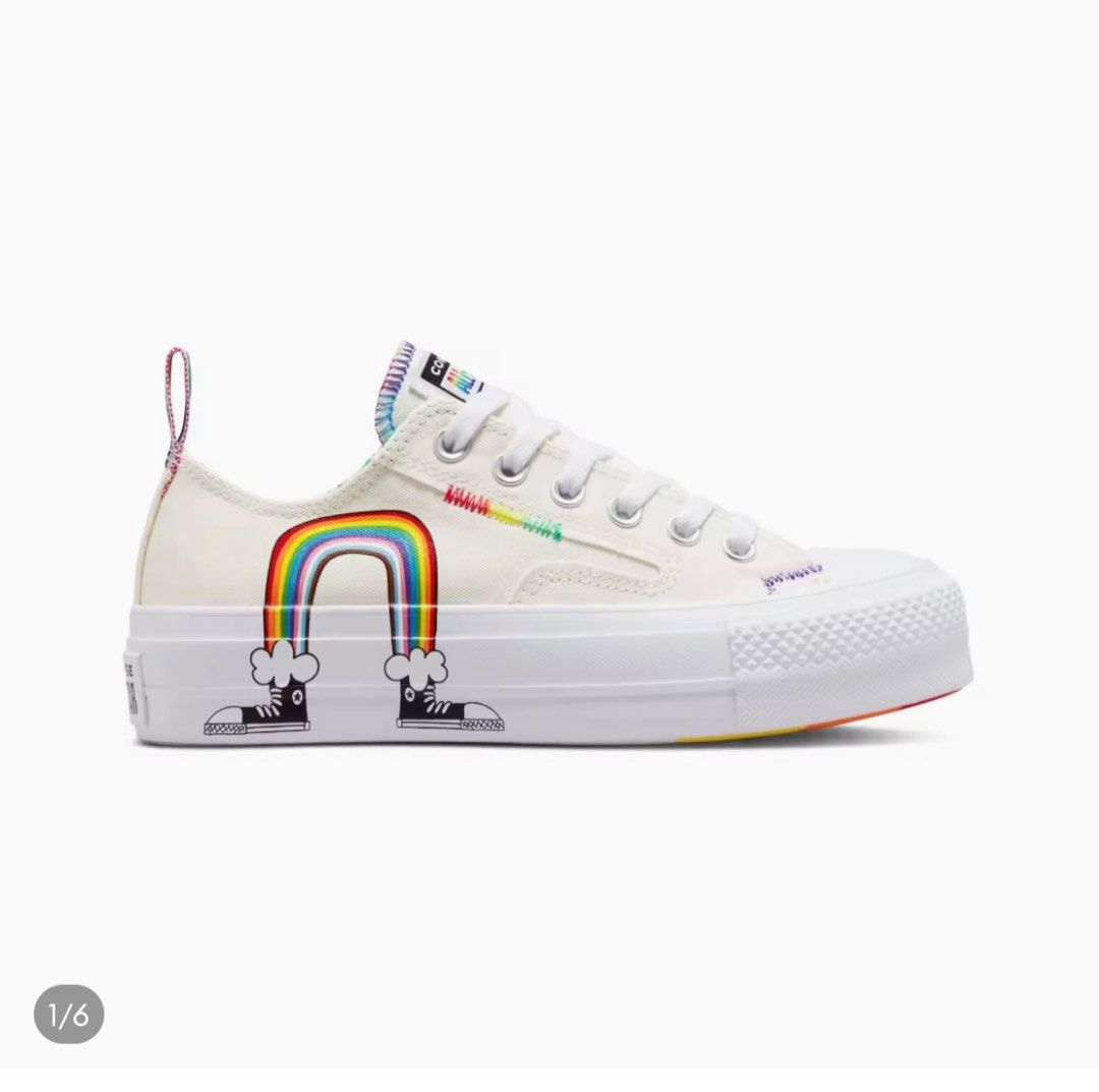 Chuck taylor all star lift rainbow sneaker hotsell