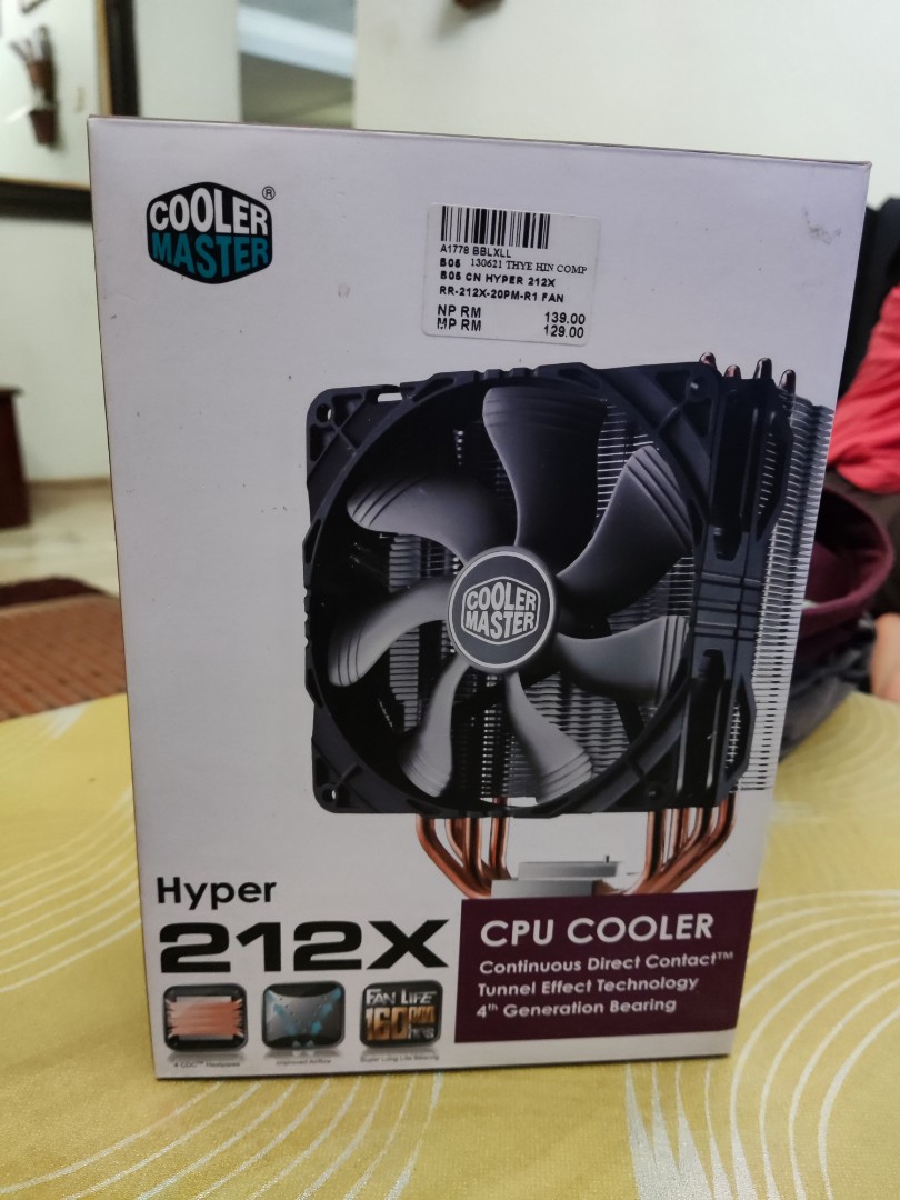 Cooler Master Hyper 212X CPU Cooler, Computers & Tech, Parts