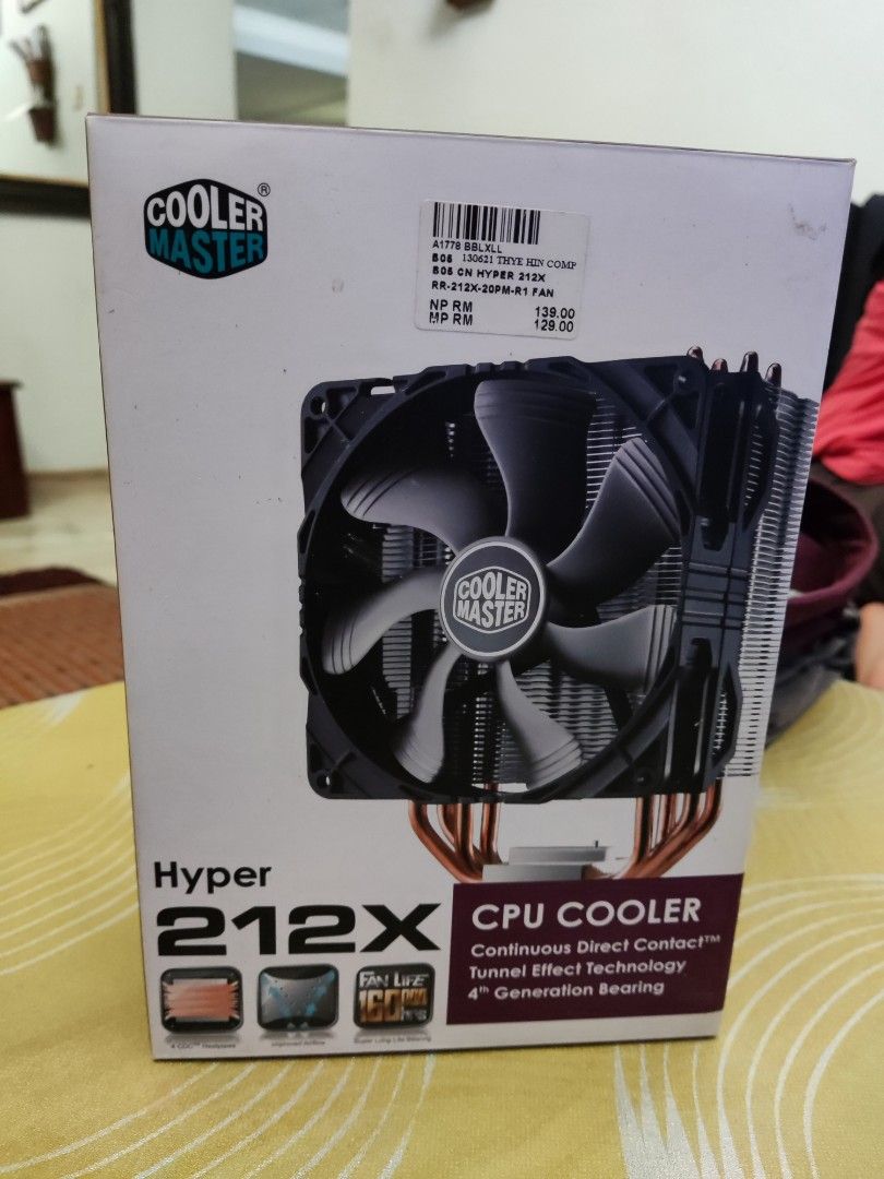 Cooler Master Hyper 212X CPU Cooler, Computers & Tech, Parts