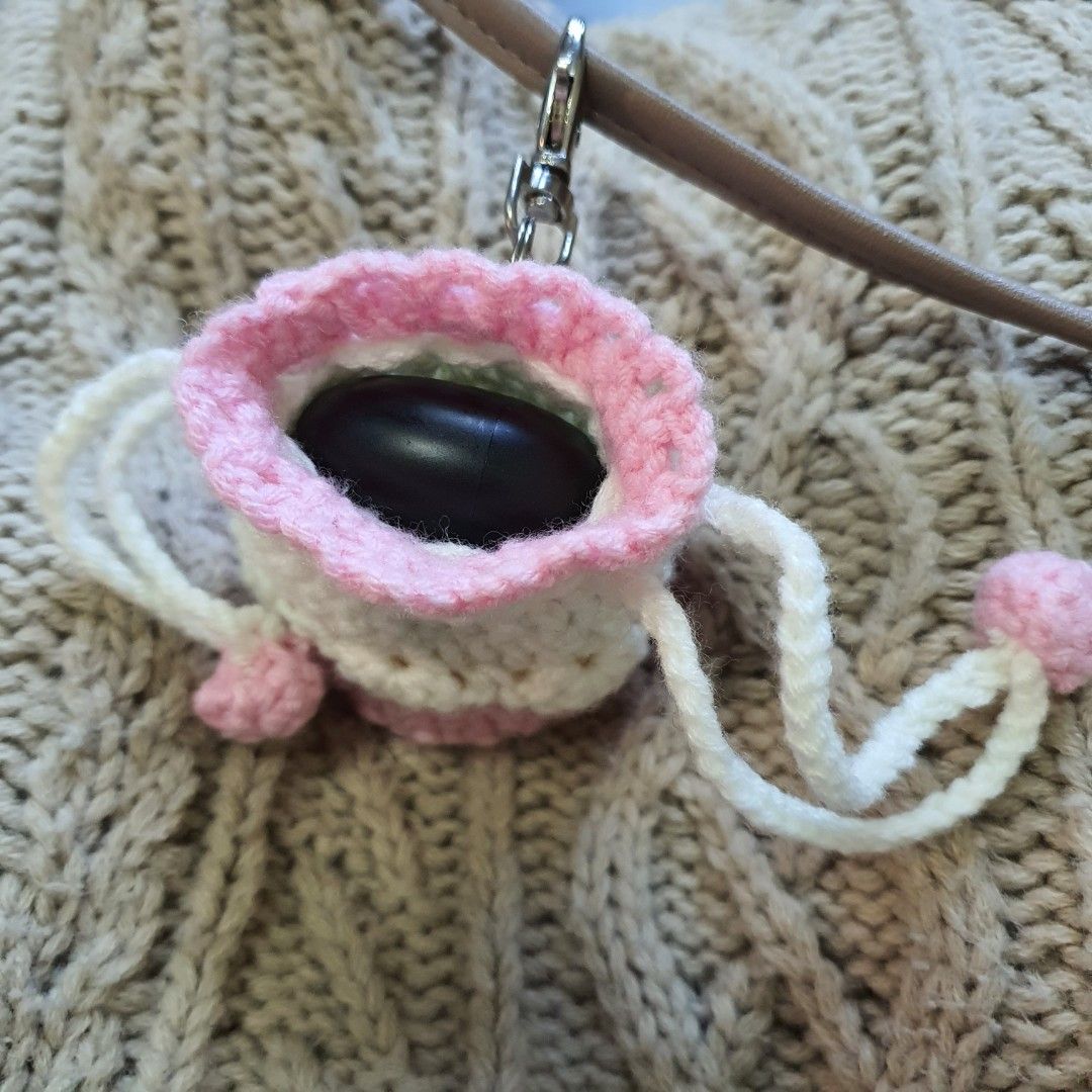 Crochet earphone 2025 pouch