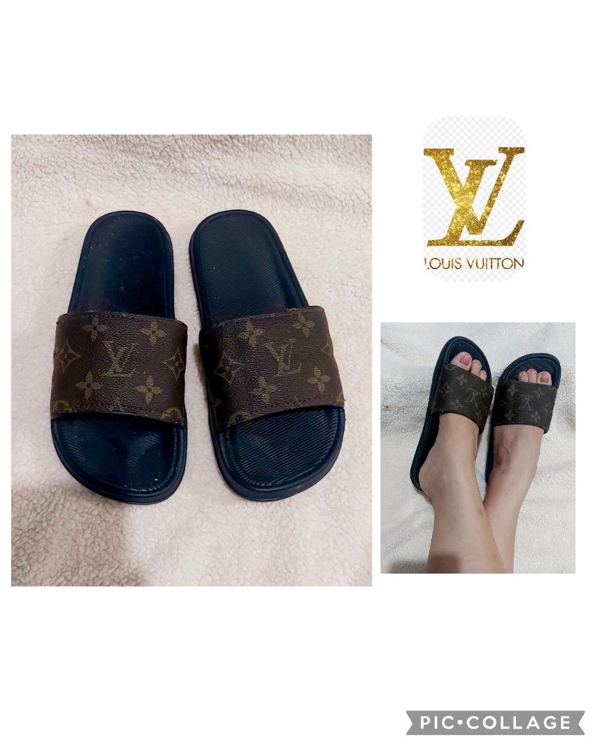 louis vuitton jelly slides