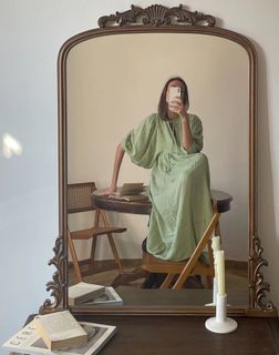 Daughters of India Kyra Midi Dress in Mint Gauze