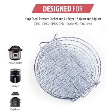 Dehydrator Rack For Ninja Foodi Accesories Pressure Cooker and Air Fryer 6.5 Quart 8 Quart Stainless Steel Cooker JL0449