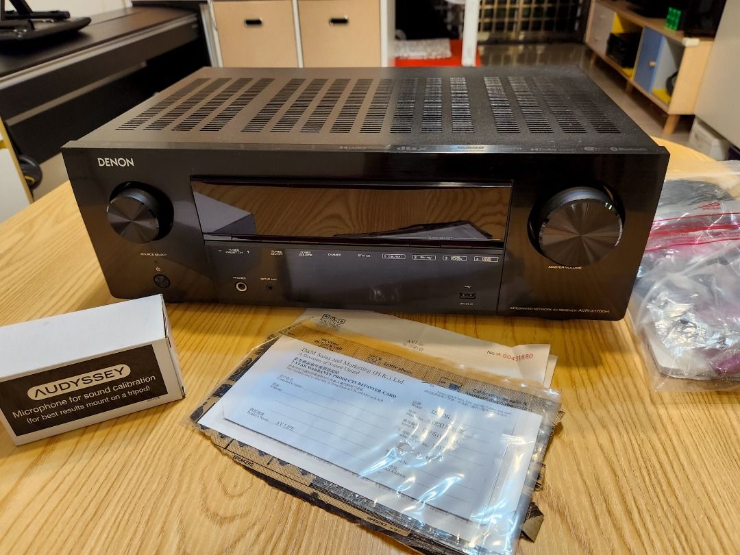 売れ筋】 【美品】DENON Denon AVR-X1700H ブラック AVアンプ AVR