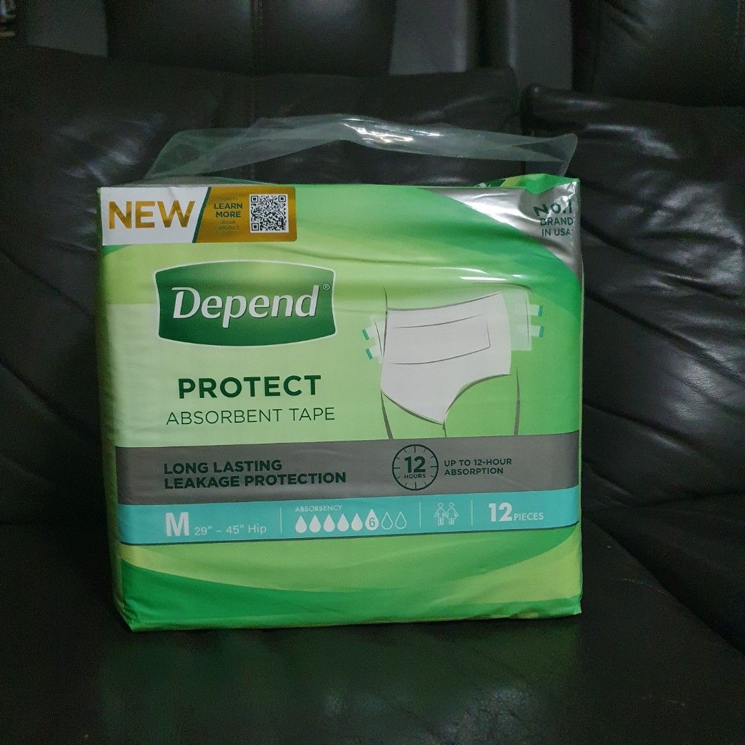 Depend Protect Tape Adult Diapers, Babies & Kids, Bathing & Changing