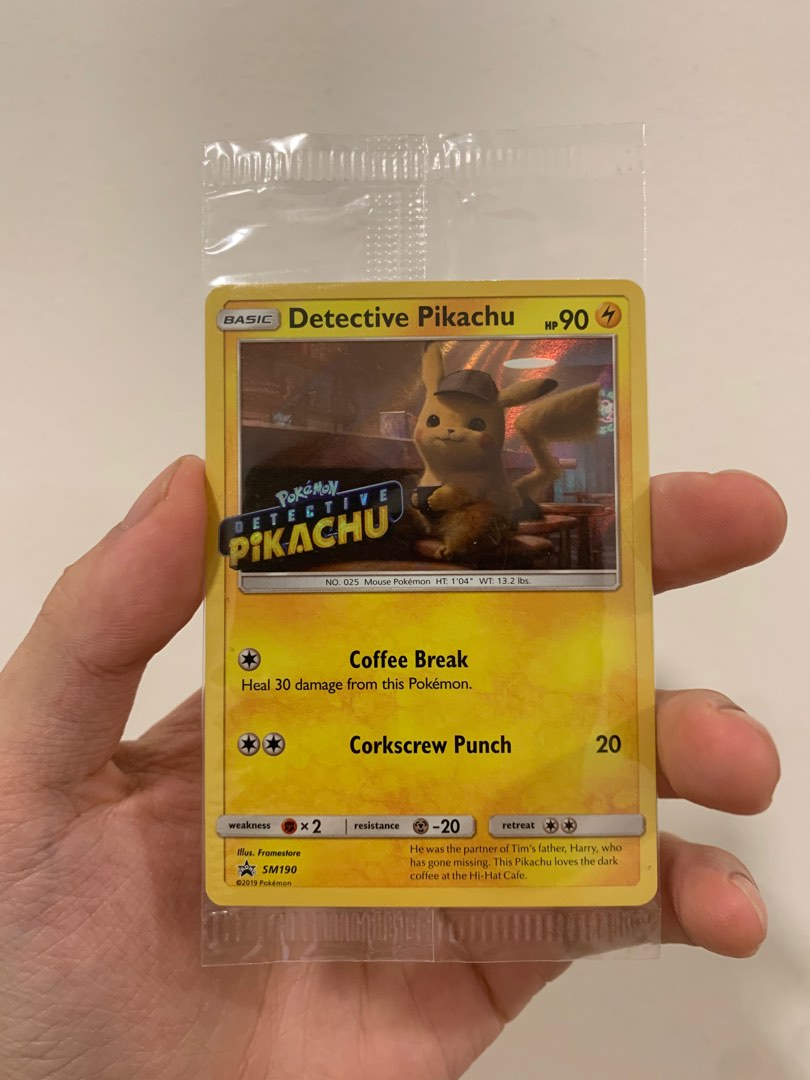Detective Pikachu SM190 | Sealed | Pokemon Card TCG, Hobbies