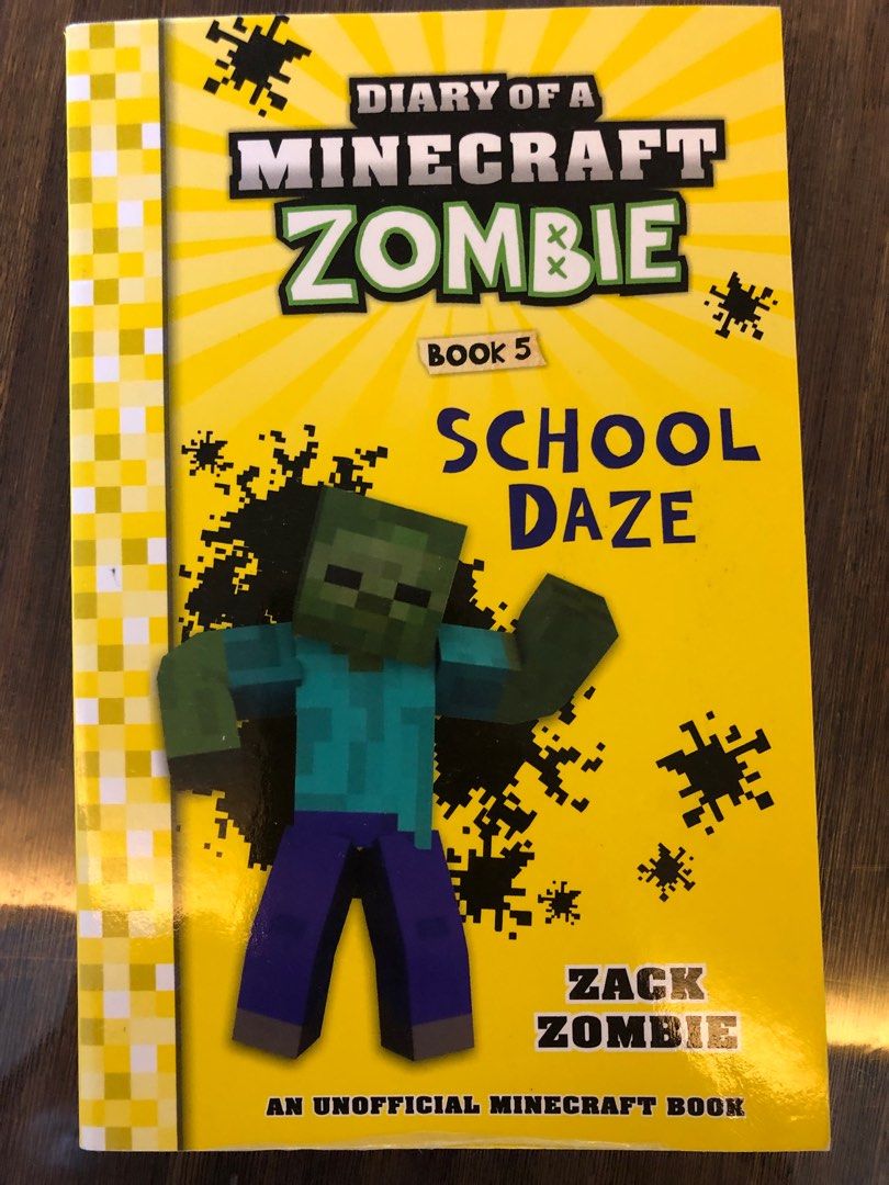 Books　on　Toys,　Diary　a　zombie　Magazines,　Hobbies　Children's　of　10,　minecraft　Book　Books　Carousell