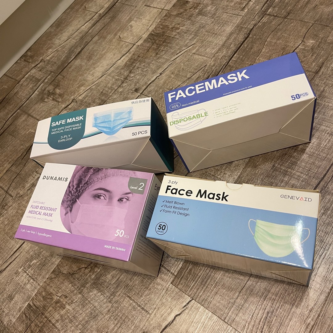 Disposable Masks, expired in 2022, Health & Nutrition, Face Masks