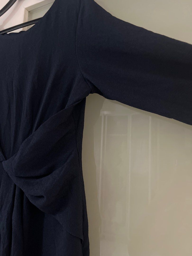 Dorothy perkins luxe navy dress outlet