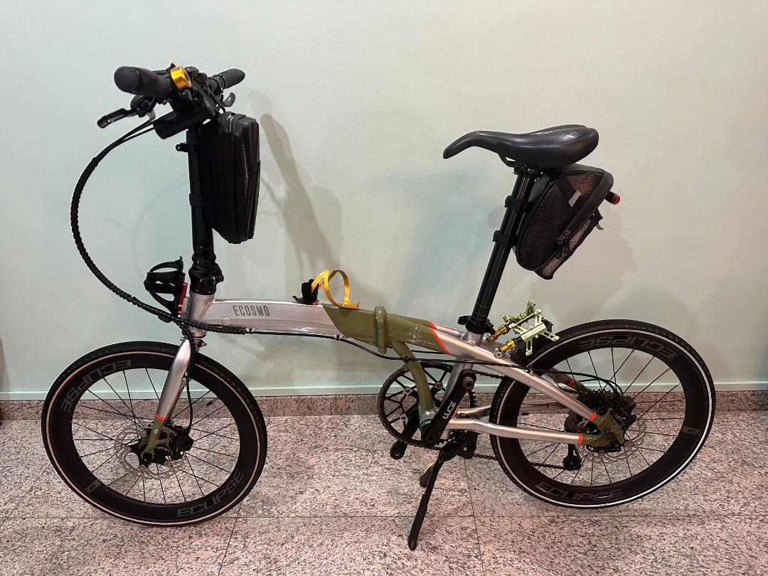 Element Folding Bike Ecosmo 10 Speed Shopia Ladjuba Edition, Shimano Tiagra, Sports Equipment