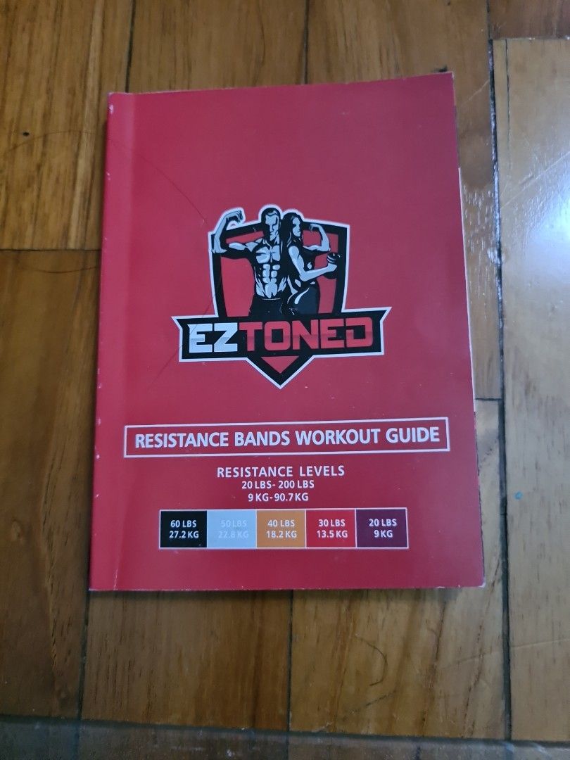 Eztoned Resistance Bands, Sports Equipment, Exercise & Fitness, Toning
