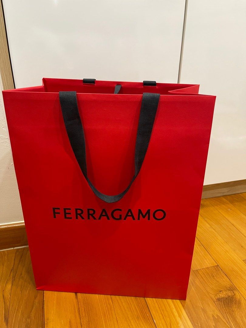 Ferragamo Paper Bag NEW design Luxury Accessories on Carousell