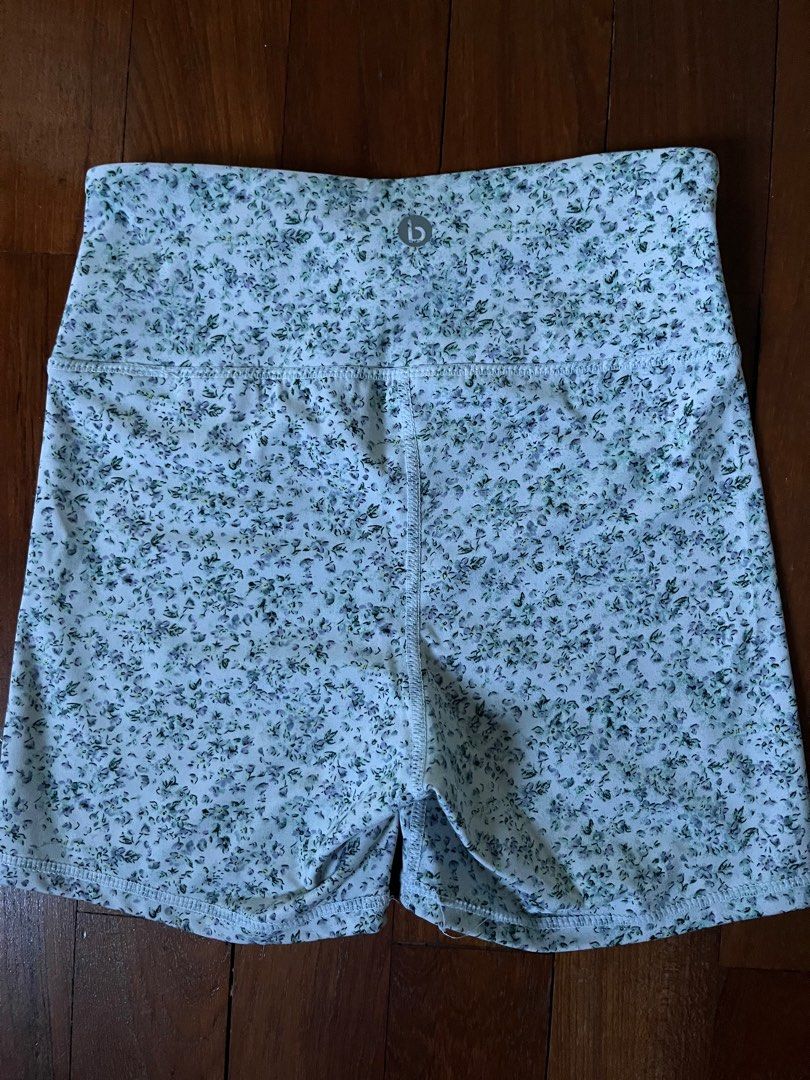 Flowery Lululemon dupe biker shorts Women s Fashion Activewear