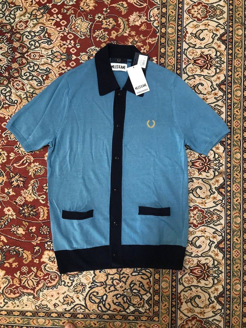 Fred perry miles shop kane button knit shirt