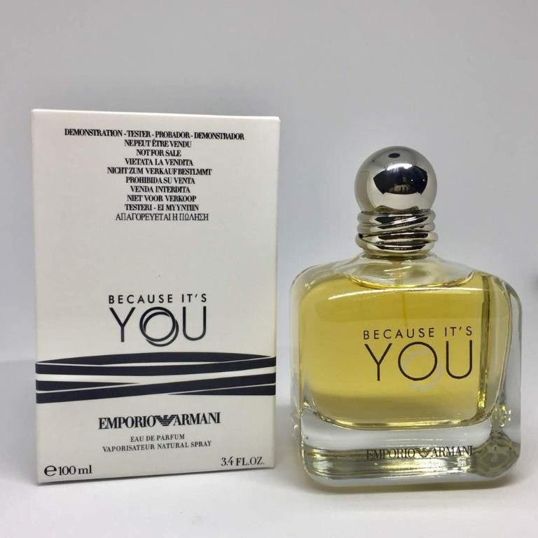 FREE SHIPPING Perfume Emporio armani because its you Perfume Tester Quality  New Perfume promotion sales, Beauty & Personal Care, Fragrance & Deodorants  on Carousell