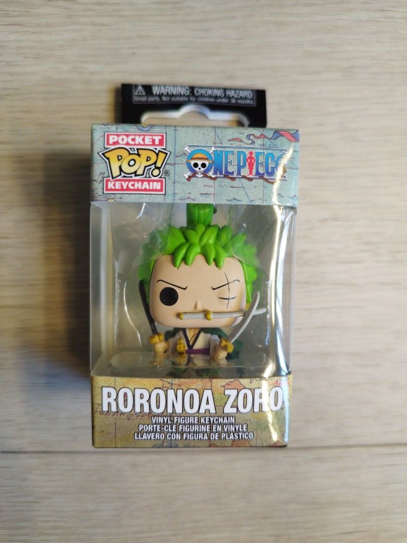 Funko Pop Animation One Piece Zoro with swords pocket keychain - Main Image