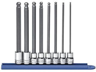 Gearwrench 80573 8 Pc. 3/8" Drive Long Ball End Hex Bit Metric Socket Set