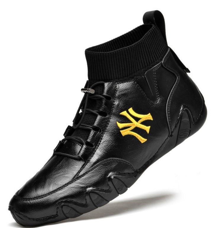 Genuine leather casual shoes best sale