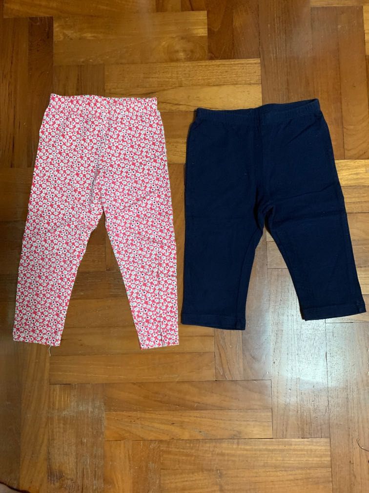 Girls red and white leggings store