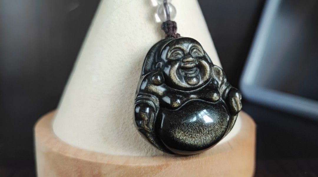Laughing buddha keychain on sale