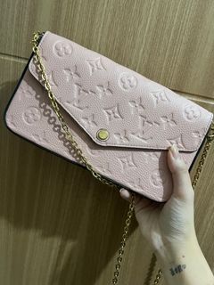 Guaranteed authentic LV felicie Empreinte in rose pink