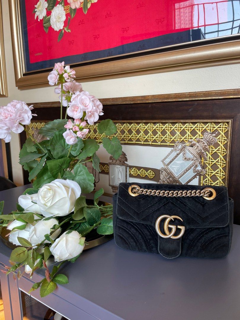 Gucci marmont bag outlet suede