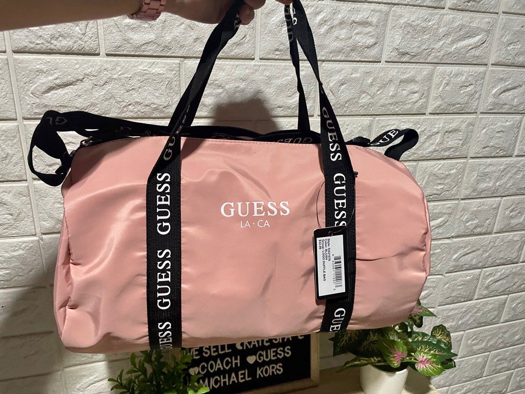 GUESS Logo Duffle Bag on Carousell