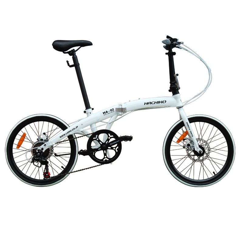 Hachiko Foldable Bicycle HA 02 Steel 20 Inch 7 Speed Shimano